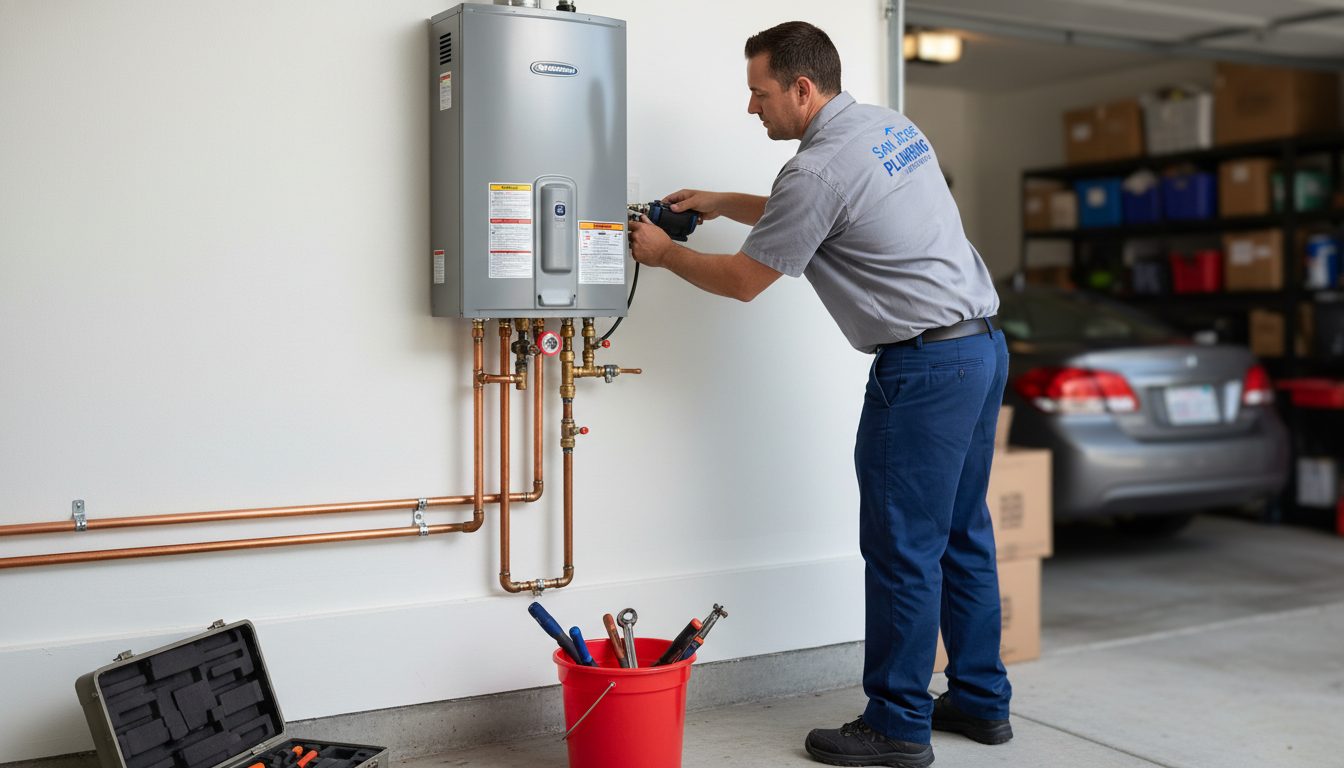 Water heater installation guide with tank and tankless comparison